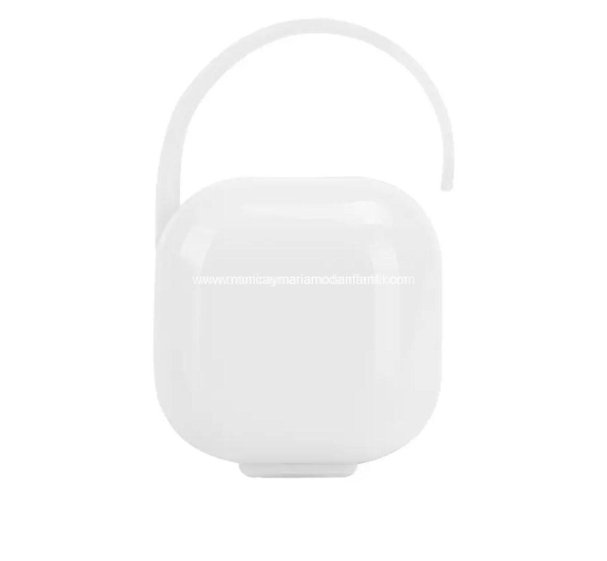 Porta chupete blanco