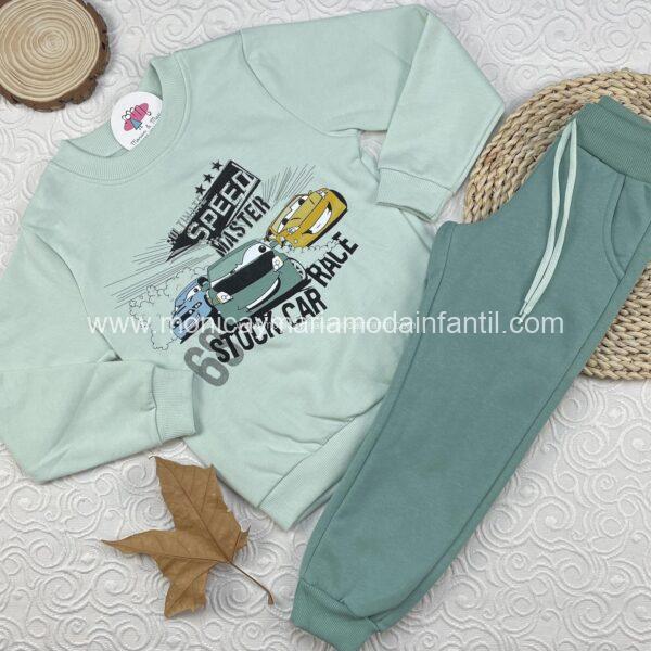 Chandal  3 Coches verde