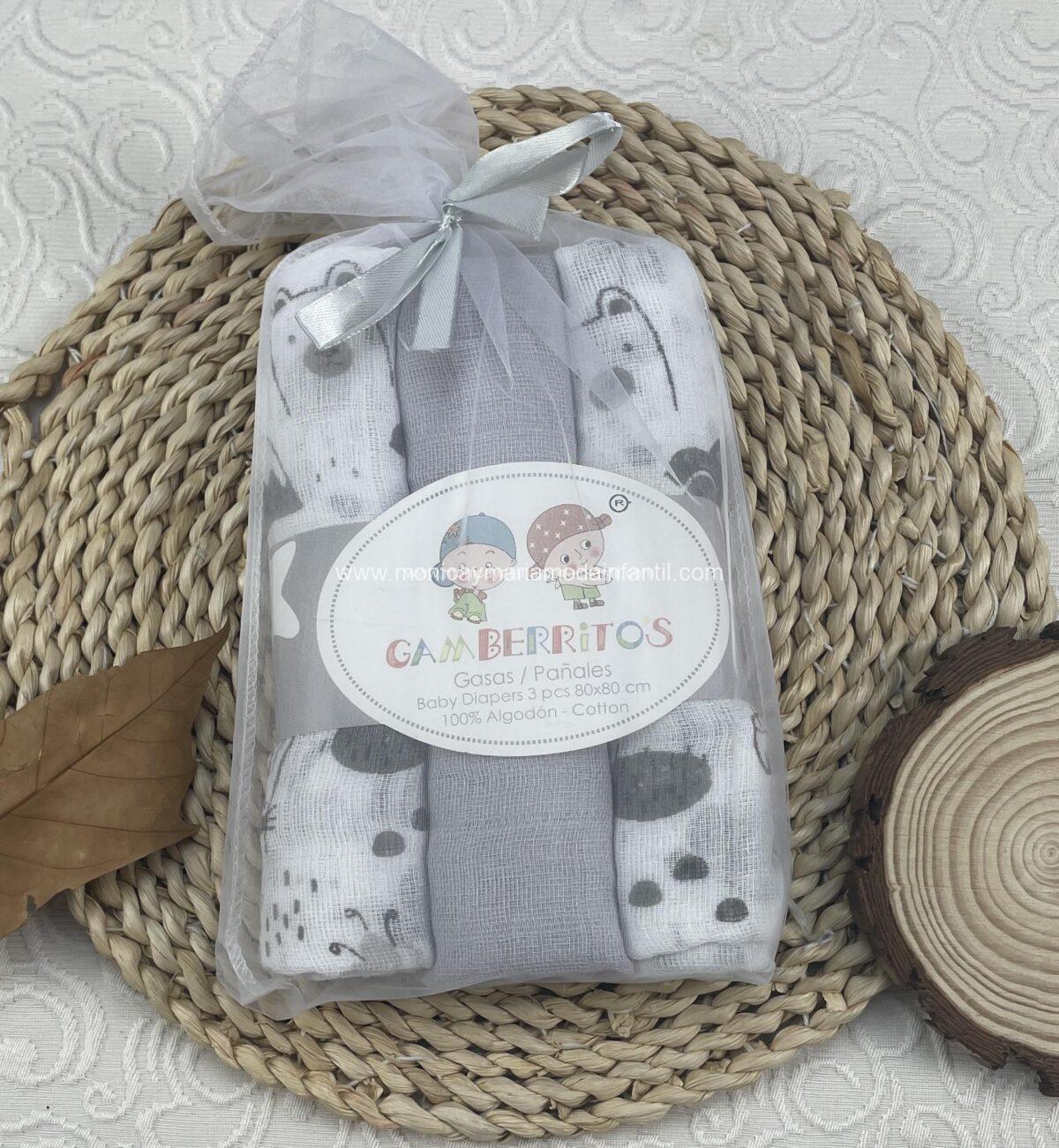 Juego 3 gasas Perrito