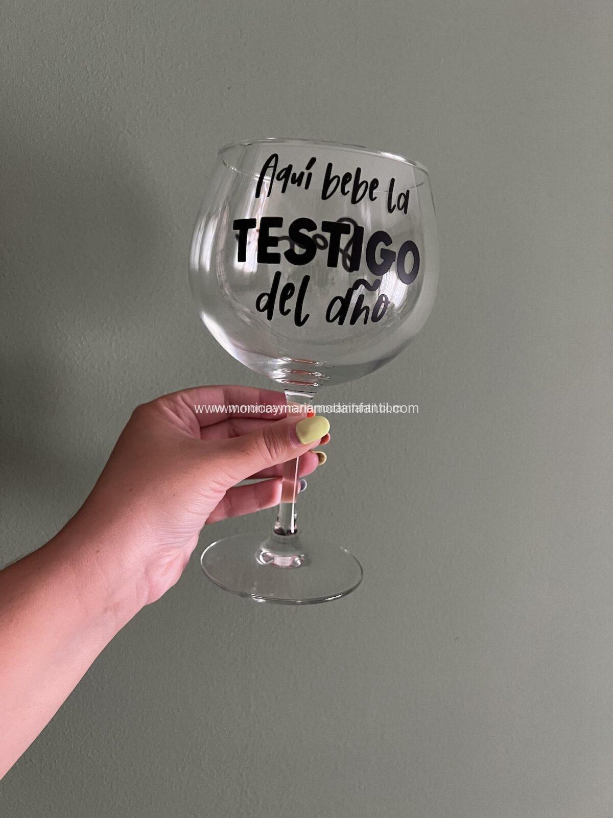 Copas personalizadas testigos