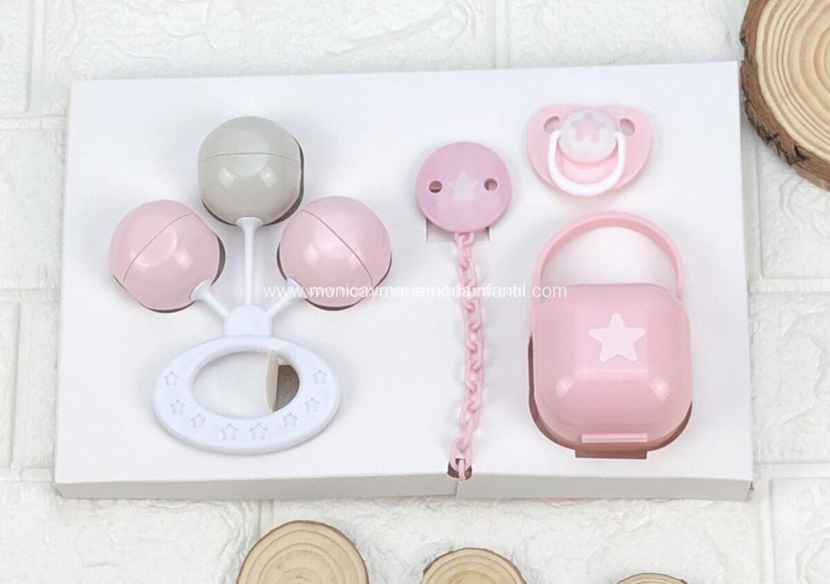 Juego recien nacido 4 pcs Rosa