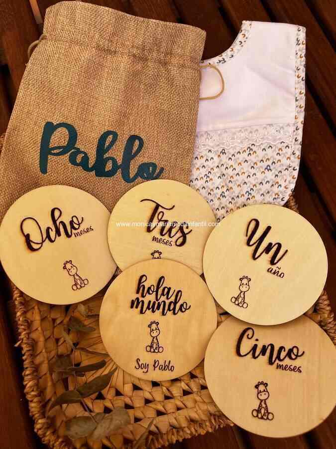Comprar Ropa Infantil Placa de madera cumple mes bebé