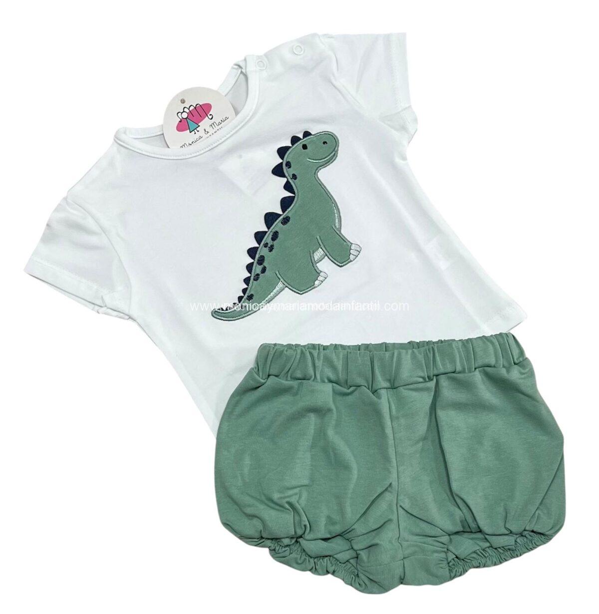 Conjunto Dinosaurio Verde