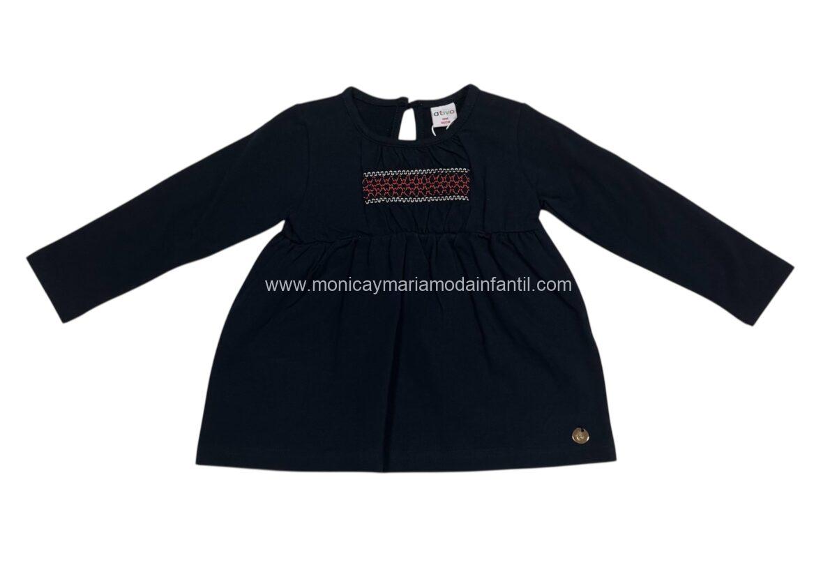 Camiseta Punto Ingles azul Marino