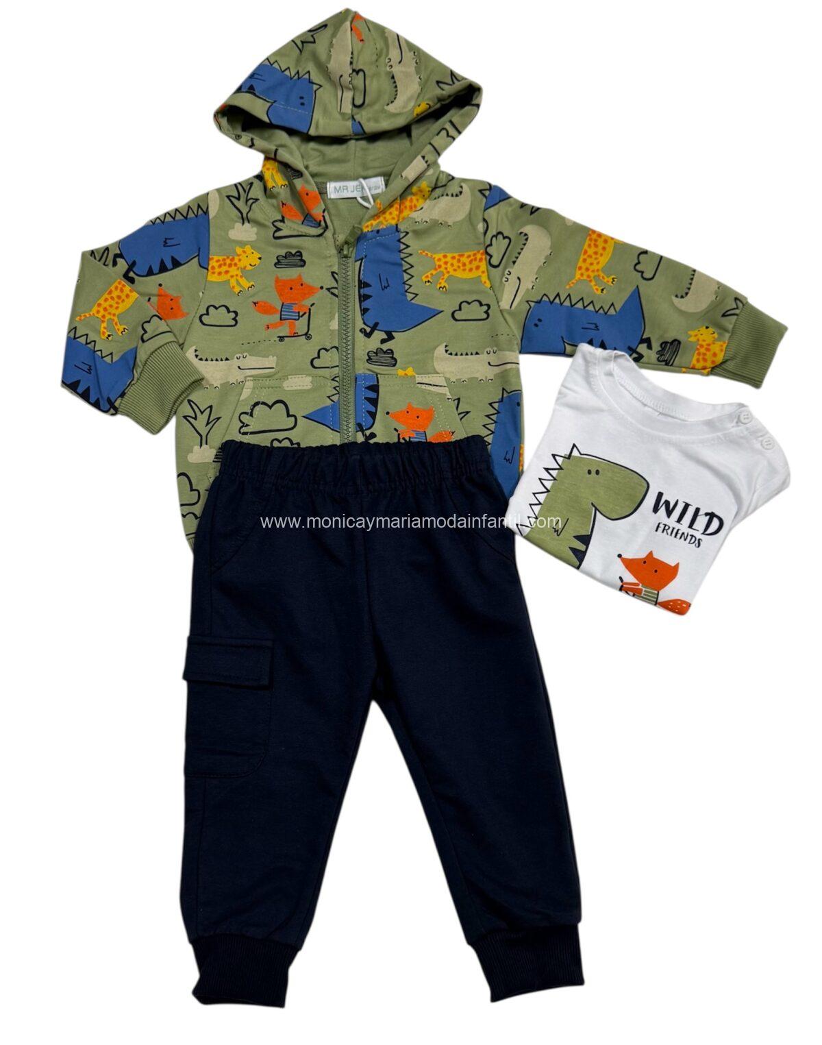 Chandal 3Pz Primavera Zorro Verde