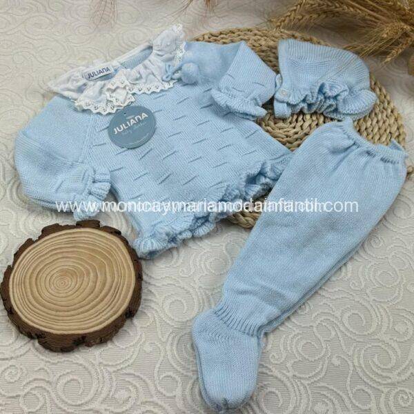 Conjunto 3Piezas Juliana Celeste