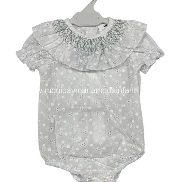 Pelele perforado verde