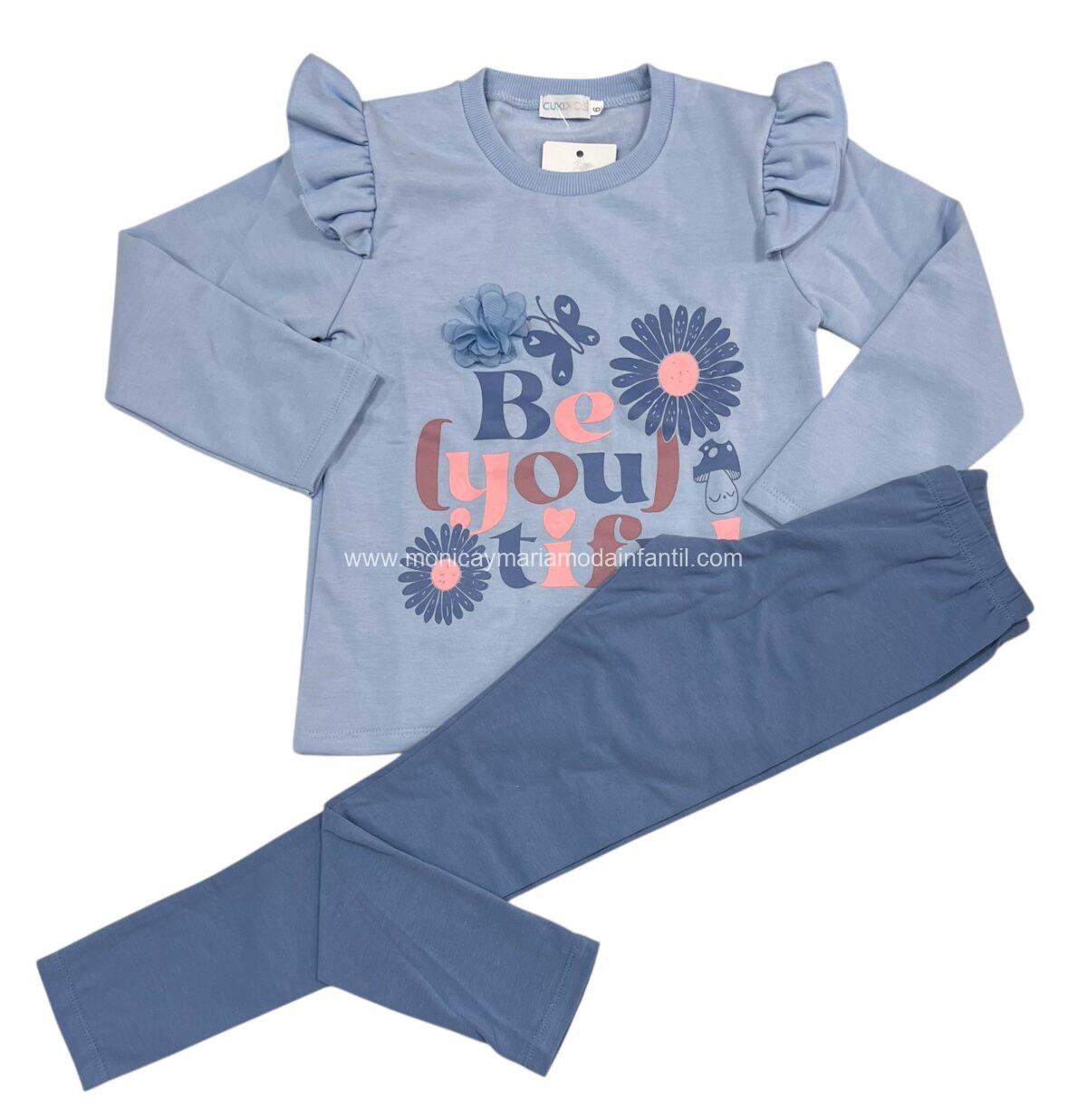 Conjunto Leggins Flores