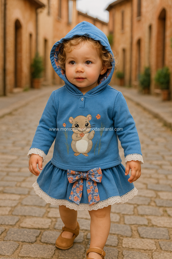 Comprar Ropa Infantil Conjunto Ardilla Flores