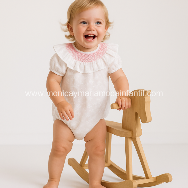 Pelele Perforado Rosa