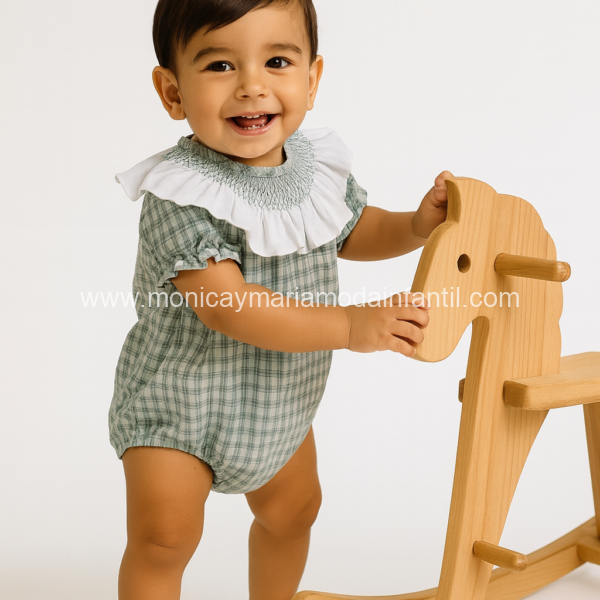 Pelele Cuadros Verdes