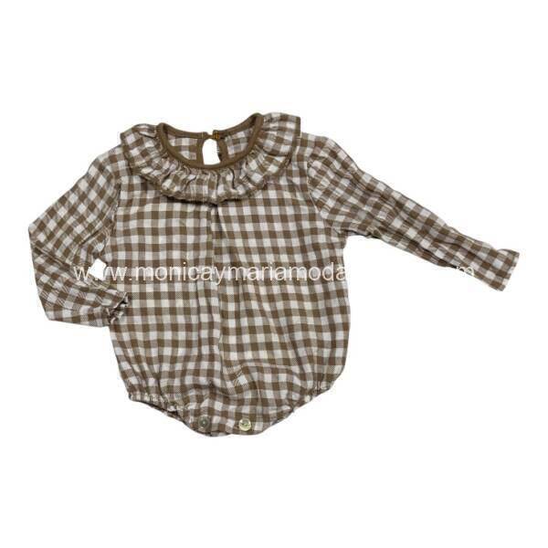 Pelele Cuadros Camel