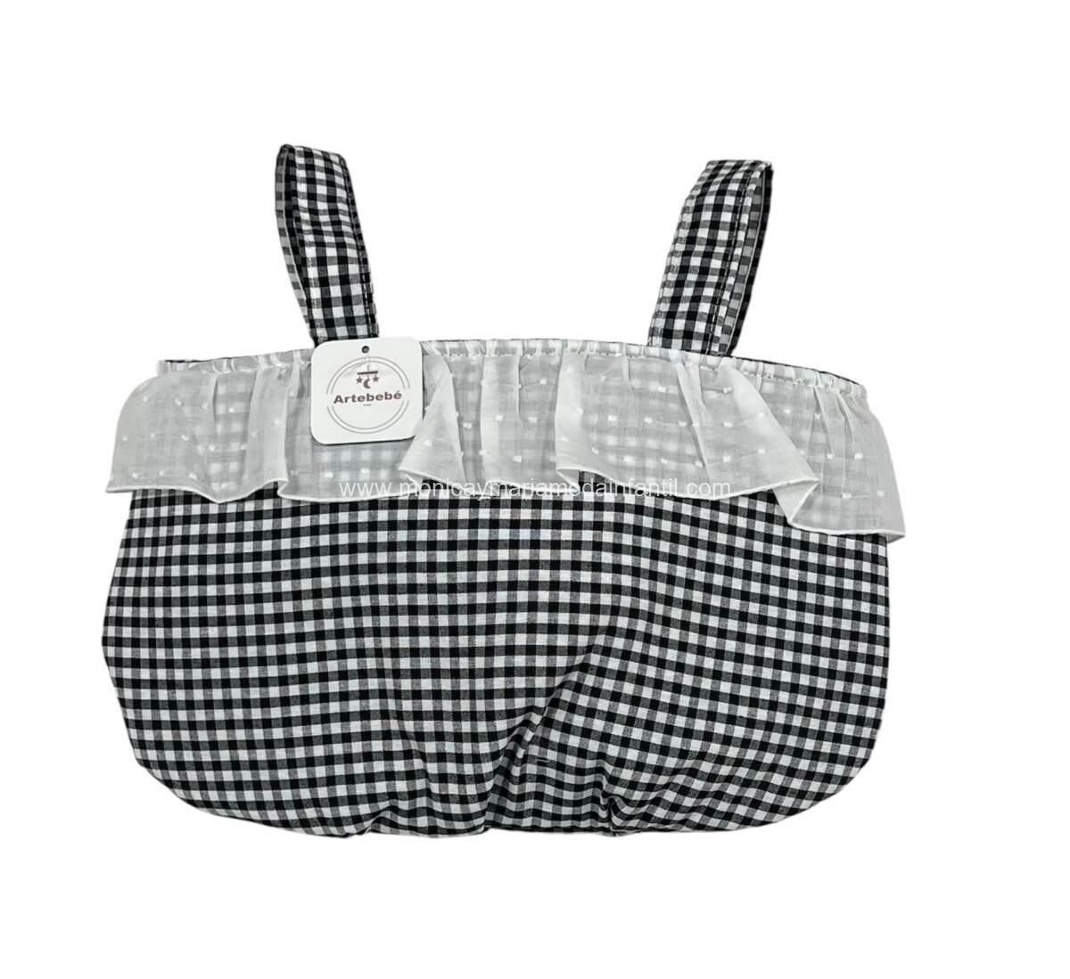 Bolso de sillita Vichy Negro