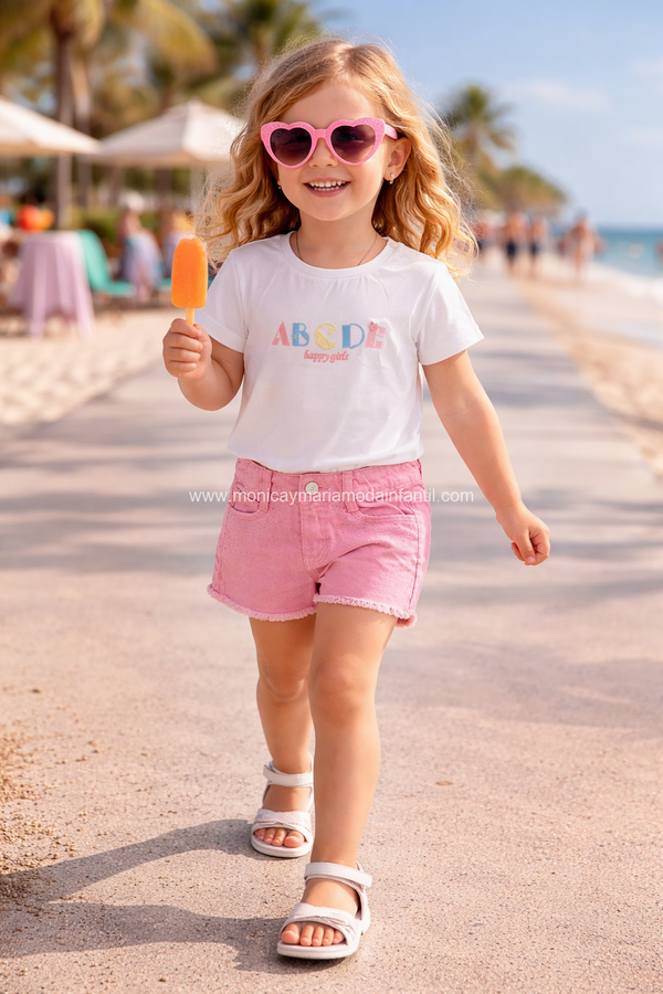 Comprar Ropa Infantil Conjunto ABCE Rosa