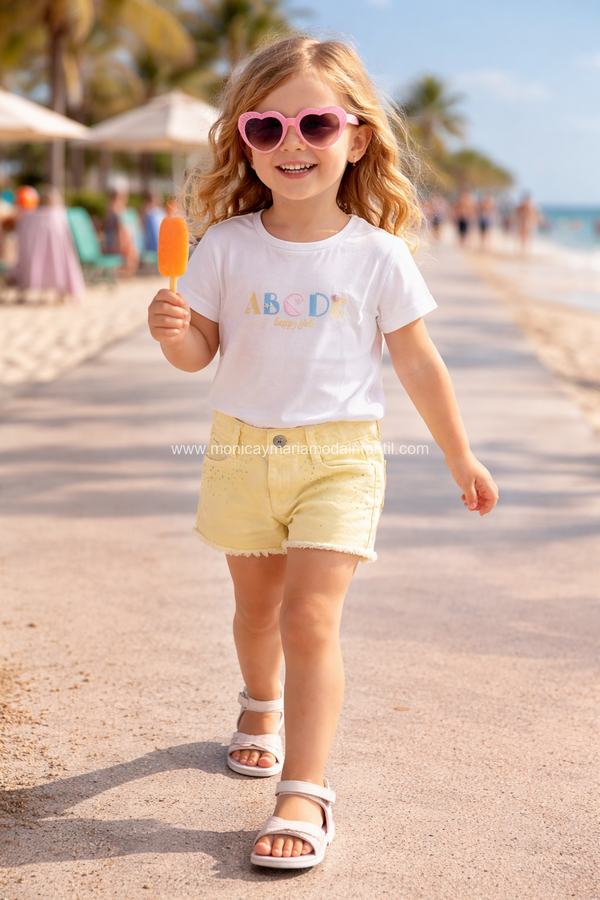 Comprar Ropa Infantil Conjunto ABCE Amarillo