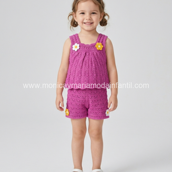 Conjunto Croche Fucsia