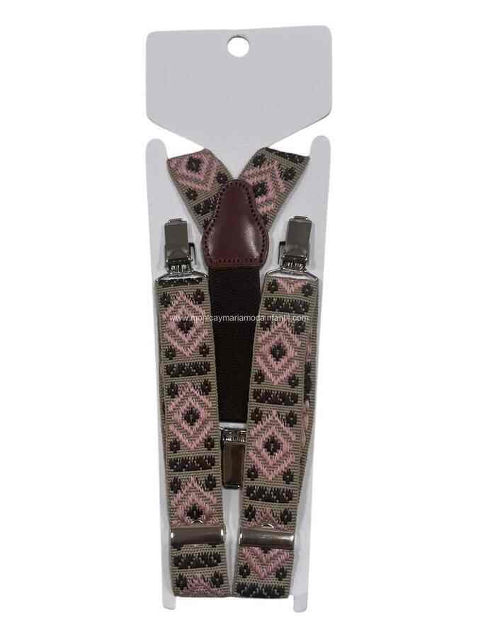 Comprar Ropa Infantil Tirantes Tricolor Rosa