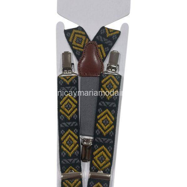 Tirantes Tricolor Mostaza